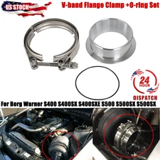 Front V-band Flange Clamp +O-ring Set For Borg Warner S400 S400SX S400SXE S500
