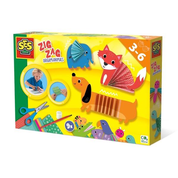 Ses Creative 14026 Zick-Zack-Origami-Tiere, Transparent, Youth Large (Us Import)-image