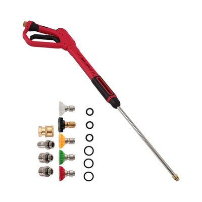 #ad Heavy Duty Pressure Washer Gun 36quot; Extension Wand 5 Quick Connect Nozzle Tips $34.02