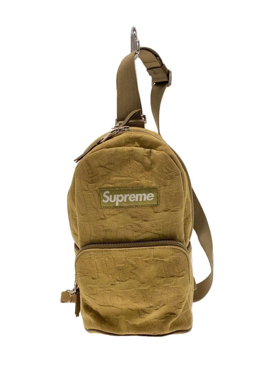 Sac bandoulière Supreme coton camel occasion