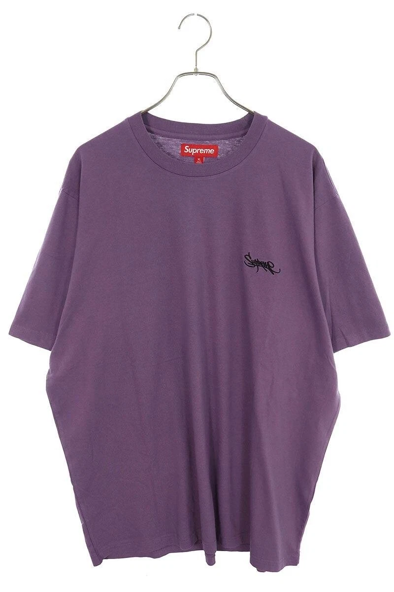 Supreme Taille XL 24SS Étiquette Lavée S Top Tee Lavé Logo Broderie T Shirt Occasion