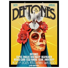Deftones Dia De Los November 1 2025 Petco Park San Diego Poster