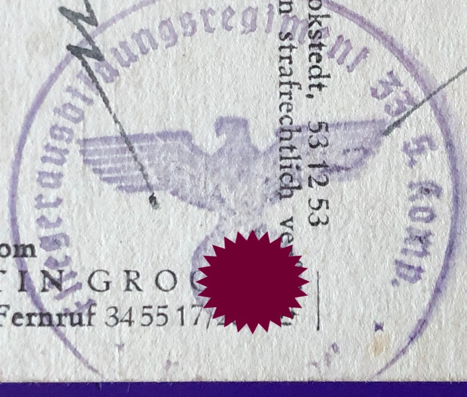 WW2 Feldpost Fliegerausbildungsregiment 33, 5. Komp Königsberg Pr 1940 AK Humor - Bild 2 von 4