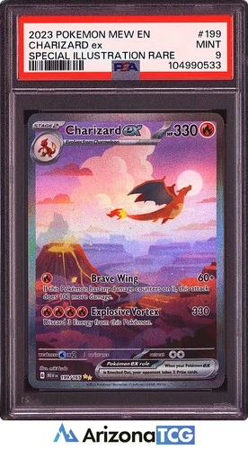 Pokemon 2023 Charizard ex 199/165 SIR Scarlet & Violet 151 PSA 9