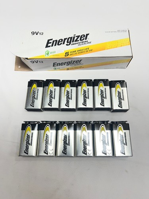 #ad Energizer Battery EN22 Industrial 9 Volt Alkaline Pack of 12 $19.79