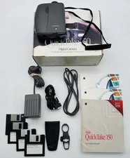 Apple Quicktake 150 camera with ac adapter, original box, manuals & software