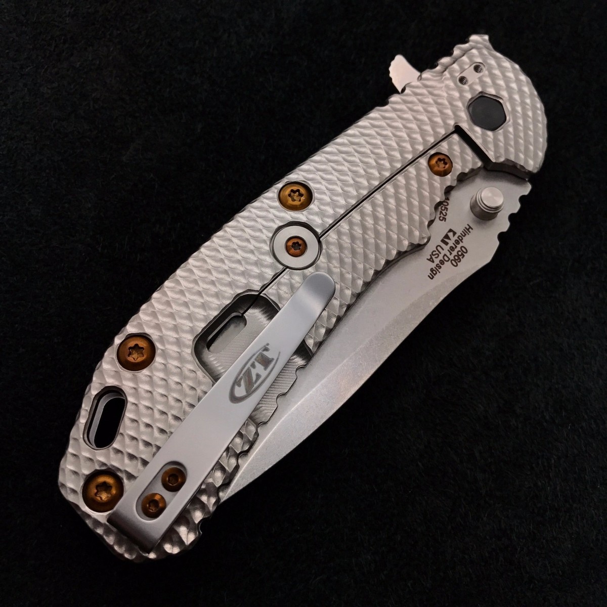 Rick Hinderer タクティカルペン 2本セット Bronze Titanium Screw set for Zero Tolerance 0560 Rick Hinderer