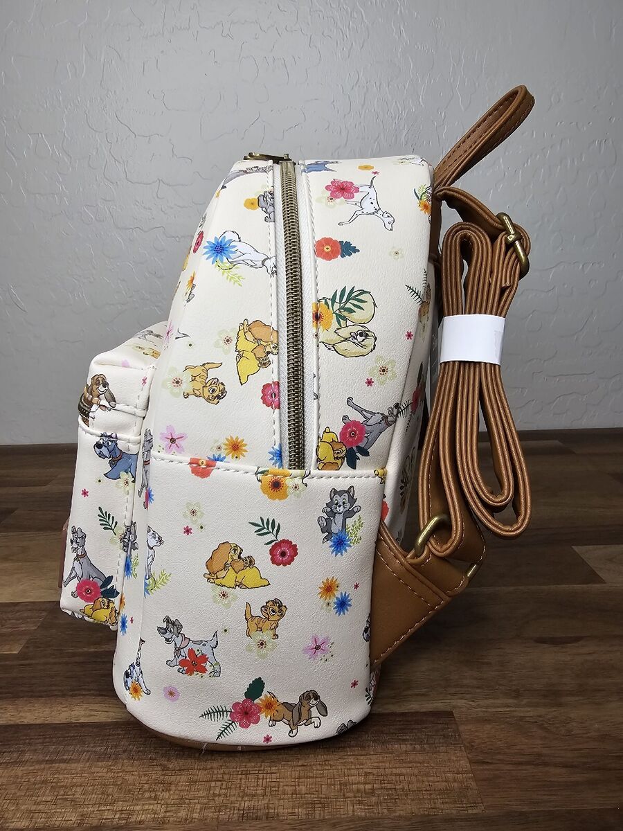 Loungefly Disney Pets Cats and Dogs Floral Mini Backpack Loungefly Disney Pets Cats and Dogs Floral Mini Backpack