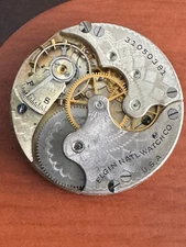 VINTAGE 6 SIZE ELGIN POCKET WATCH MOVEMENT GR. 286 RUNNING NO DIAL!