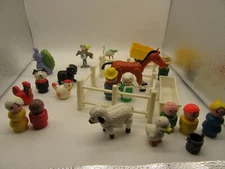Vintage Fisher Price and Other Figures, Animals, Figures and Fence