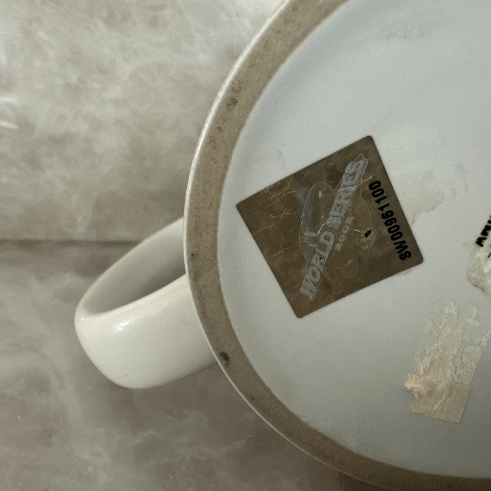 Caneca de café Anaheim Angels MLB 2002 World Series Champions cerâmica caçador em perfeito estado - Imagem 4 de 4