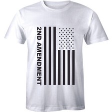 Second 2nd Amendment U.s American Flag Shirt Patriotic Gun Rights Tee Men Tshirt
