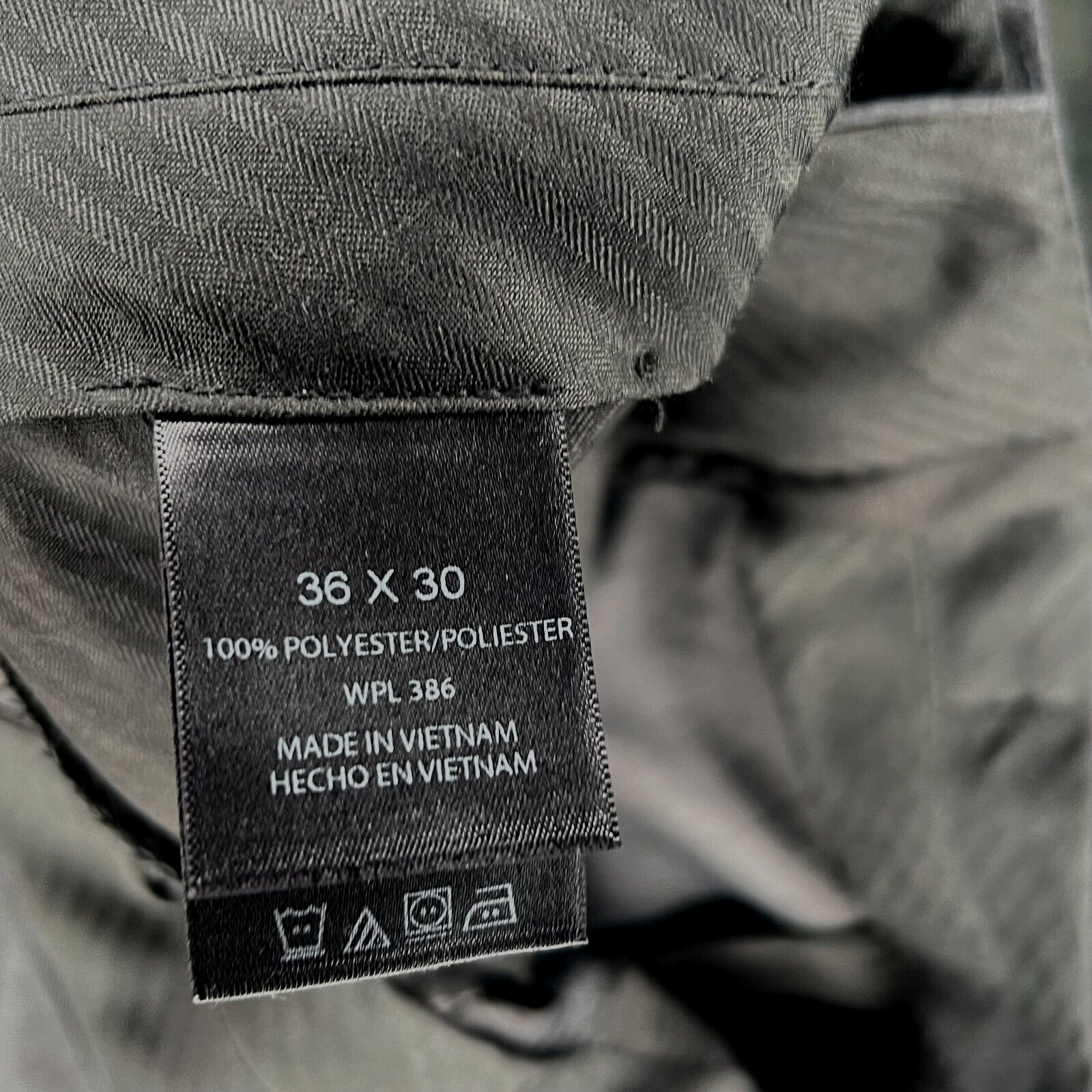 Kenneth Cole Reaction mens straight dress pants size 36 x 30 textured black