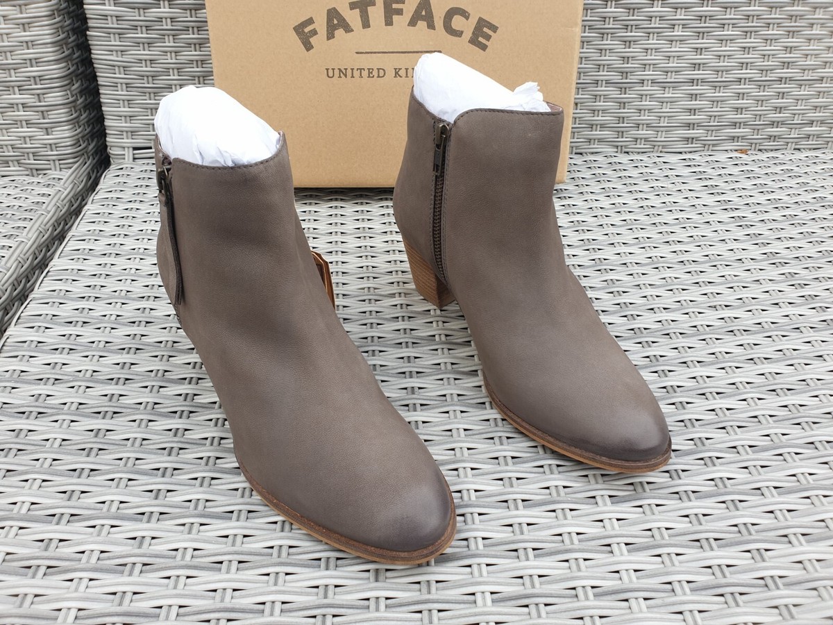 LADIES FATFACE UK7 EU40 Grey suede ACORN boots Brand New in Box
