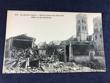 W3-7 VINTAGE MILITARY POST CARD - PARIS FRANCE - BOMBARDMENT OF VERDUN 