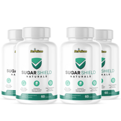 Sugar Shield Naturals- Blood Support- 4 Bottles- 240 Capsules