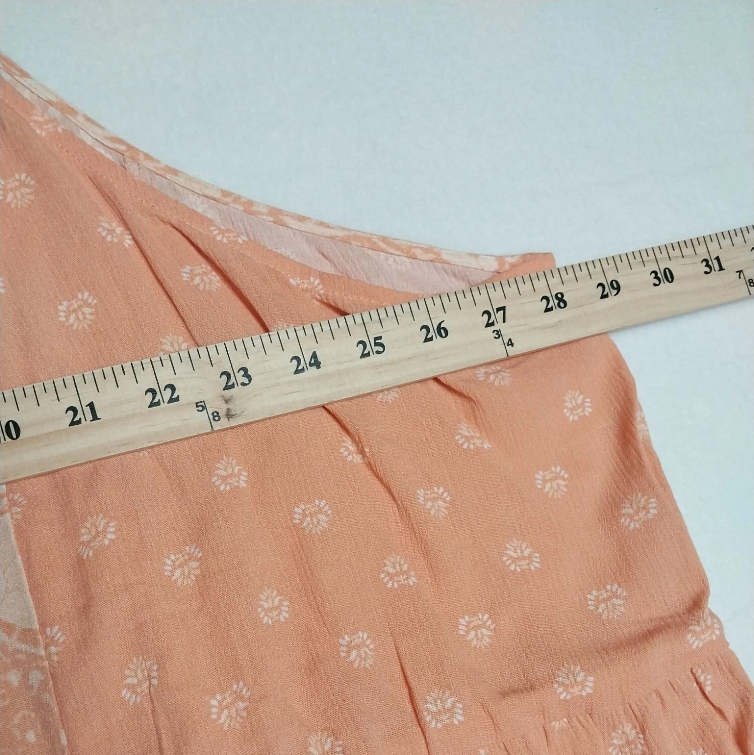Torrid Shirt Womens 5XLarge Peach Floral Crinkle Tank Gauze Adjustable NWT - product detail image 12