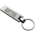 TOYOTA TRD Genuine Plate Keyring Silver 08235-SP040 JDM Keychain - NEW!!