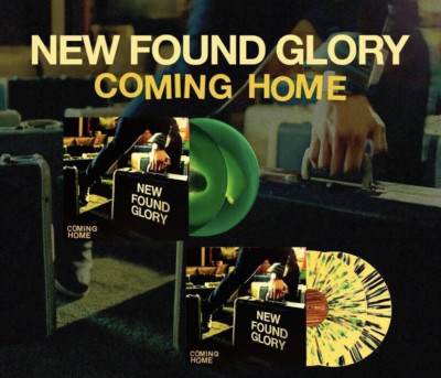 New Found Glory Coming Home Emerald and Custard Vinyl LP In Hand Both Versions