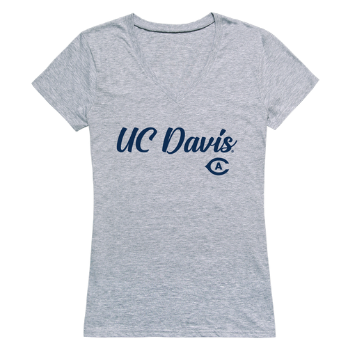 UC Davis Aggies NCAA Script Tee for Women - UCDAVIS Fan Apparel