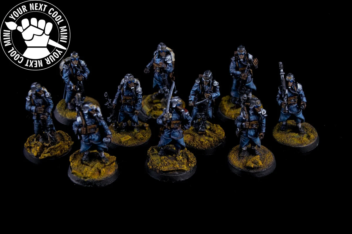 絶版】フォージワールド デス・コープ・オブ・クリーグ スクアッド・アット・イーズ Forge World Death Korps of Krieg Fully Assembled & Painted