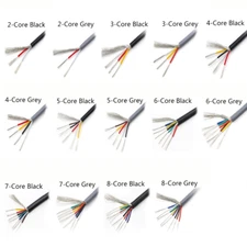 UL2547 Audio Shielded Cable,18-28 AWG,2/3/4/5/6/7/8 Cores,Flexible Signal Wire