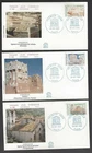 France 1984 UNESCO set of 3 on 3 FDC