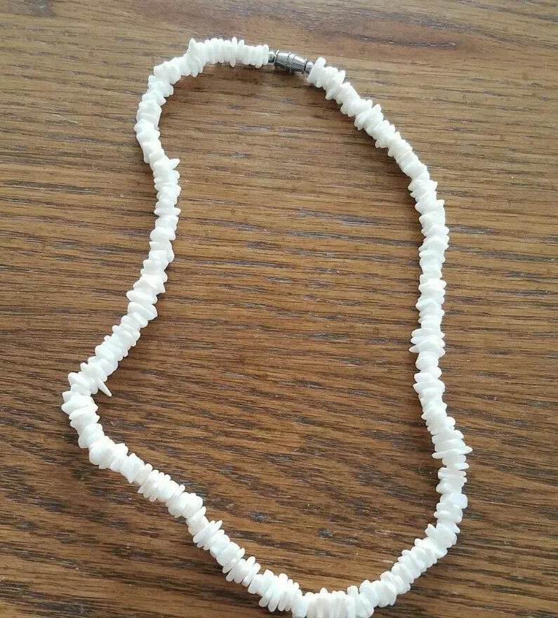 Handwoven White Scallop Shell Necklace ~ Seashell Pendant Rope Necklace –  Sand Kissed Jewelry