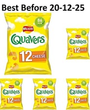 Walkers Quavers Snacks Cheese 12 x 16g (Pack of 5) BBE 20-12-25 RRP £15