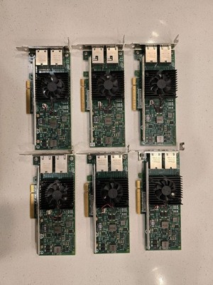 INTEL X540-T2 10GB Dual Port Ethernet SERVER Adapter With Both Brackets