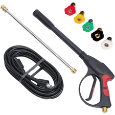 4000PSI High Pressure Car Power Washer Gun Spray Wand Lance Nozzle and Hose Kit