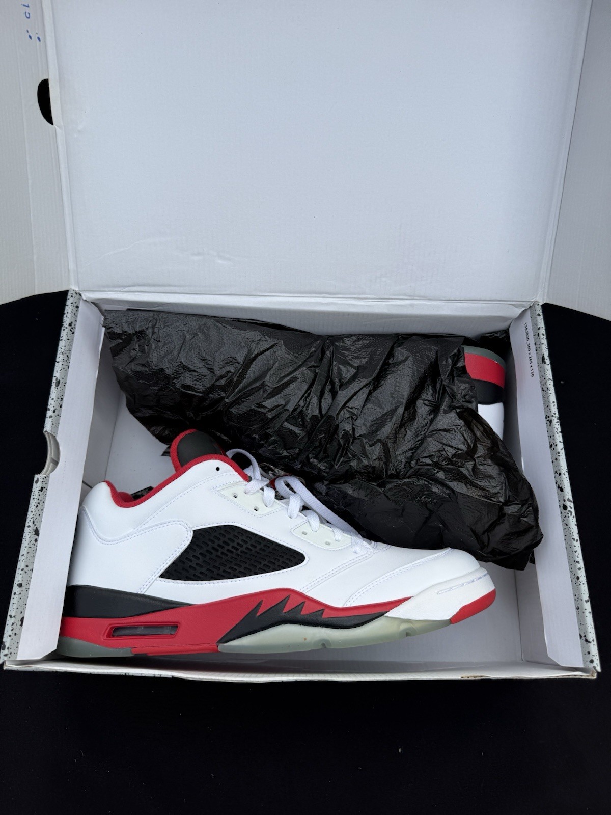 Vintage Nike AIR JORDAN 5 White & Fire Red Retro Men’s Size 13 Brand New! In Box thumbnail 2
