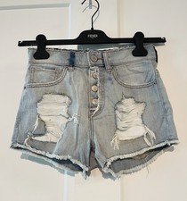  NWT Express 0 High Rise Women's Distressed Denim Shorts