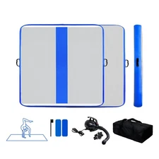 Inflatable Gymnastics Mat with Electric Pump, Storage Bag, Repair Kit–Air Mat...