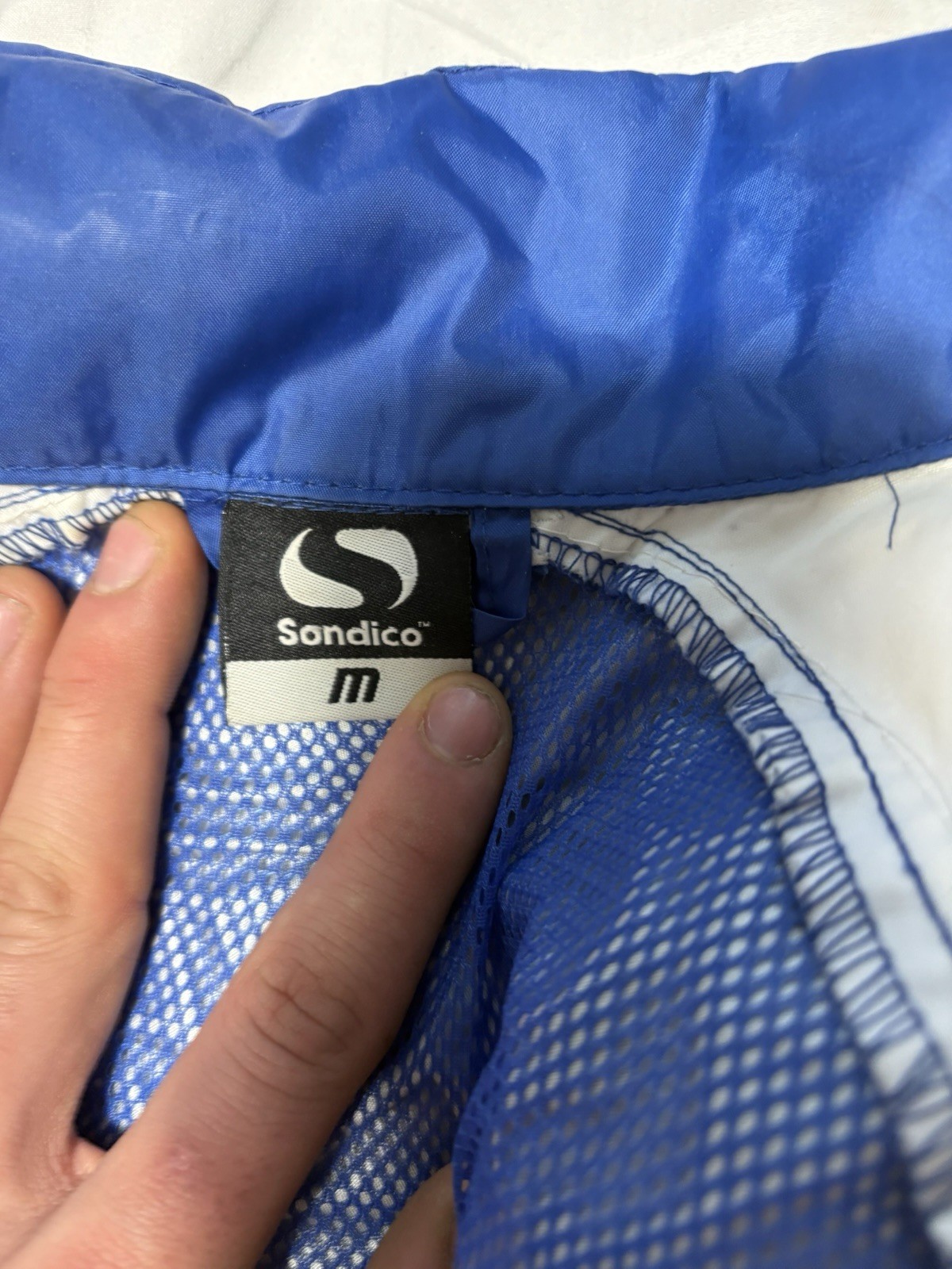 Sondico Blue Lightweight Windbreaker Jacket | Zip-Up | Medium image 4