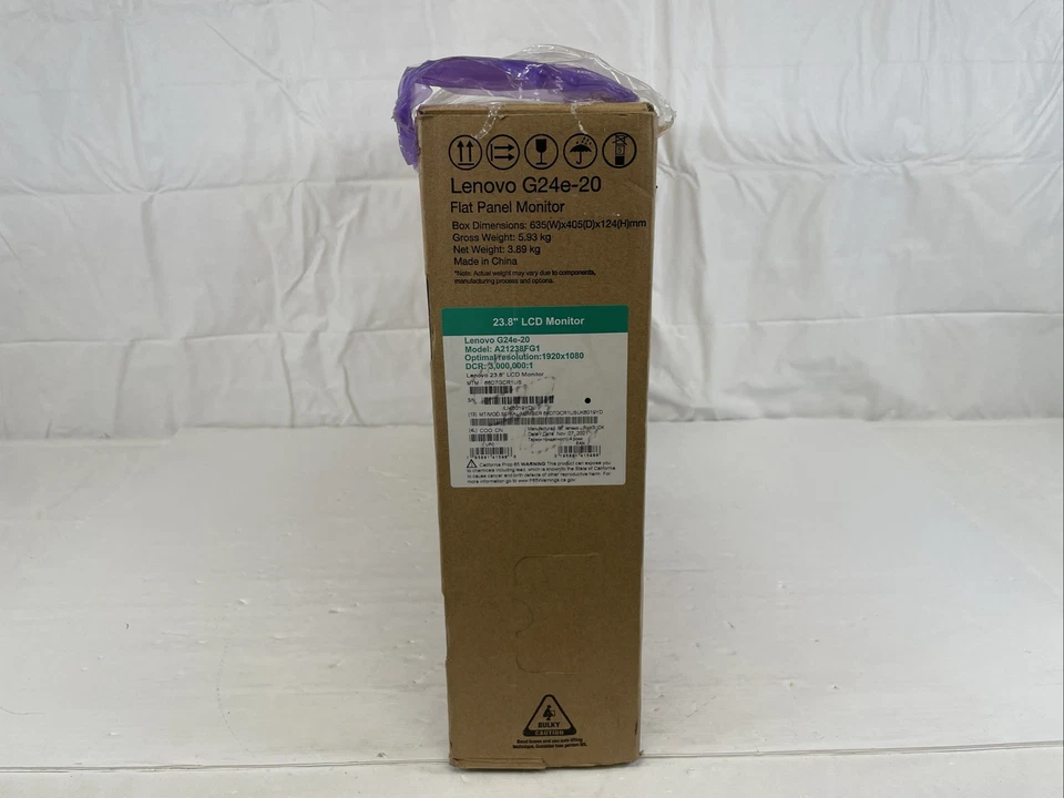 New Lenovo G24e-20 23.8" VA LCD Full HD FreeSync Gaming LCD Monitor 16:9 - Black - Image 2 of 4