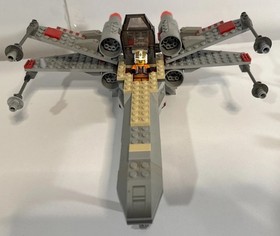 LEGO Star Wars X-Wing Fighter Set 7140 Complete With Minifigs x4 Skywalker