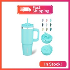BJPKPK 30 oz Insulated Tumbler With Lid And Straw Stainless Steel Tumblers Cup W