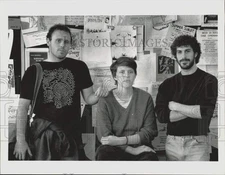 1990 Press Photo Jonathan Leavitt, Christina Jennings & Randy Viscio, activists.