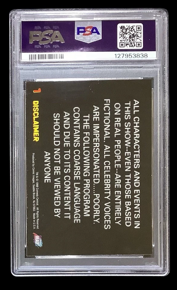 1998 comic images #1 south park rc; logo header card PSA 7  (1ST CARD EVER) - Image 3 of 3