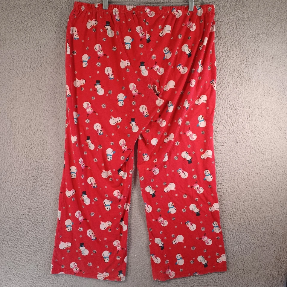 Pijama Joe Boxer Feminino Natal Plus Size 1X Boneco de Neve Presentes de Férias - Imagem 2 de 4