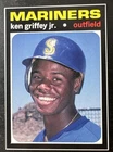 1991 SCD Baseball Ken Griffey Jr. Pocket Price Guides Hand-Cut #45 Mariners