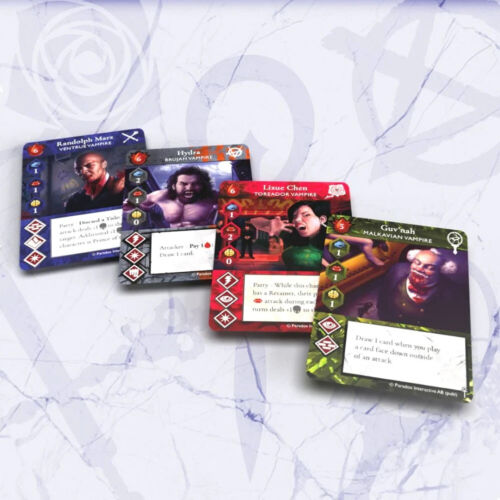 Vampire Rivals ECG KS Alternate Art Vampire Leader Card Set + Smoke Promo Card - Afbeelding 1 van 2