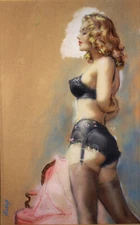 VINTAGE  GIRL POSTER # - Retro Burlesque Erotic  - Various Sizes