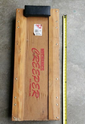 VINTAGE WOOD ROLL-OVER MECHANICS Creeper Model 33 Made