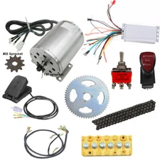 48v 1800w Brushless Electric ebike Motor Kit Controller #35 Sprocket Go Kart ATV