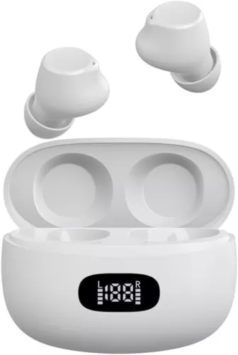 Bluetooth Earbuds Headset 5.3 Wireless Noise Cancelling with Charging Case TWS