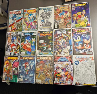 Sonic Mega Man Knuckles Archie Comic Bundle F/VF