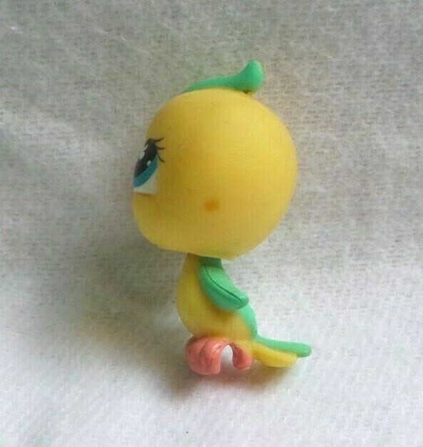 LITTLEST PETSHOP LPS #754 HASBRO BIRD OISEAU PINSON JAUNE VERT