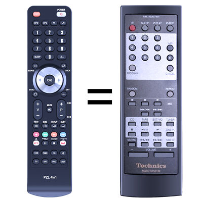 New RAK-HDA07WH For Technics Replacement Remote Control ST-HD501